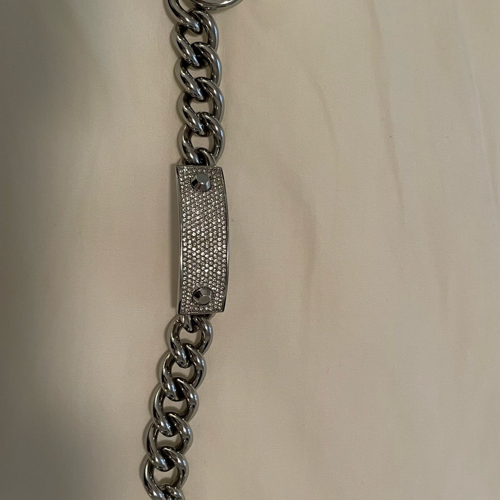 Silver Michael Kors Pave’ Bracelet